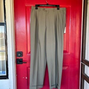 Bachrach Vintage Men's Dress Pants Green 34x30’